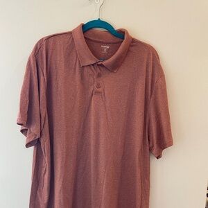 Old Navy Men's Polo Shirt Active Core Size 3XL Burnt Orange, Brand New